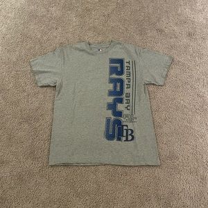 Tampa Bay Rays T-Shirt Grey Blue Medium